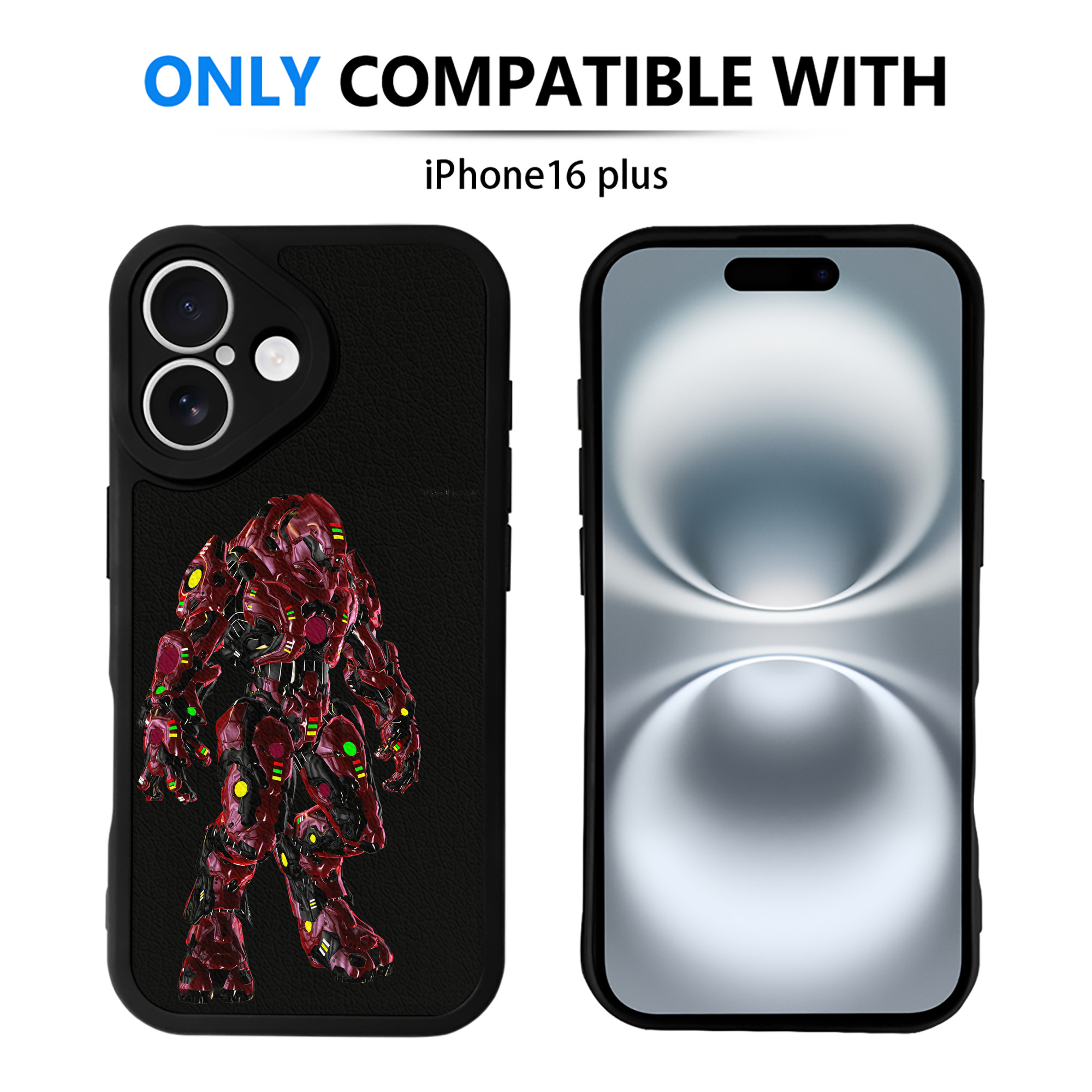 （画像用） Transformers トランスフォーマー 【iPhone 16シリーズ対応】シリコンスマホケース（レザー調） 材質：シリコン
